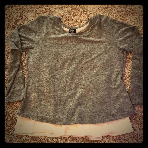 bobeau Sweaters - Bobeau open back mixed material top M